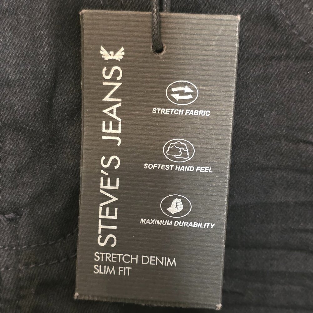 NWT Steve's Jeans Women's Stretch Denim Slim Fit Jeans, Size 12 - Picture 2 of 8